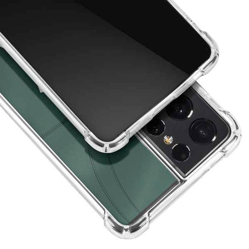 Michigan State University Green Jersey Galaxy S21 Ultra 5G Clear Case