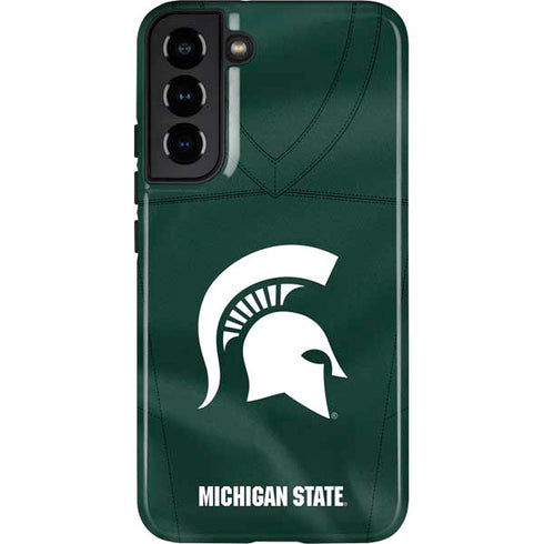 Michigan State University Green Jersey Galaxy S22 Plus Pro Case