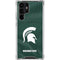 Michigan State University Green Jersey Galaxy S22 Ultra Clear Case