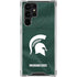 Michigan State University Green Jersey Galaxy S22 Ultra Clear Case