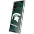 Michigan State University Green Jersey Galaxy S22 Ultra Clear Case