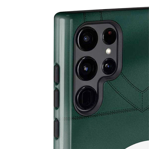 Michigan State University Green Jersey Galaxy S22 Ultra Pro Case