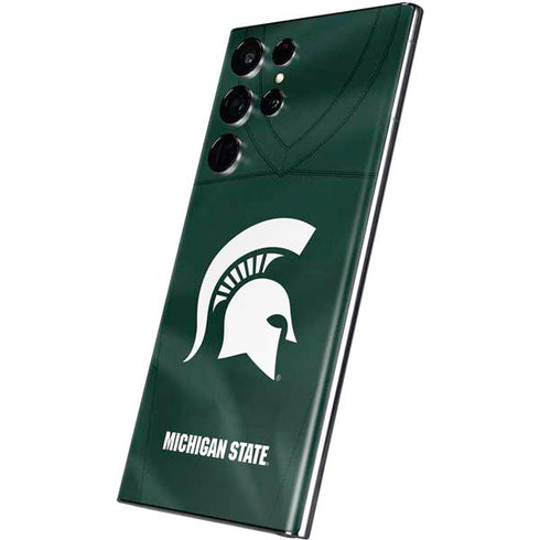 Michigan State University Green Jersey Galaxy S22 Ultra Skin
