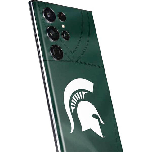 Michigan State University Green Jersey Galaxy S22 Ultra Skin