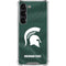 Michigan State University Green Jersey Galaxy S23 Clear Case