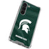 Michigan State University Green Jersey Galaxy S23 Clear Case