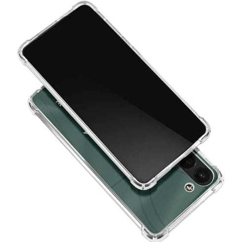 Michigan State University Green Jersey Galaxy S23 Clear Case