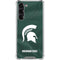 Michigan State University Green Jersey Galaxy S23 Plus Clear Case