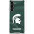 Michigan State University Green Jersey Galaxy S23 Plus Clear Case