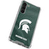 Michigan State University Green Jersey Galaxy S23 Plus Clear Case