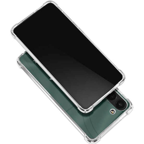 Michigan State University Green Jersey Galaxy S23 Plus Clear Case
