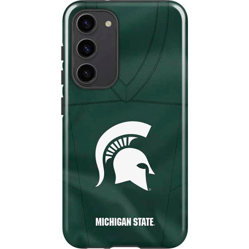 Michigan State University Green Jersey Galaxy S23 Plus Pro Case