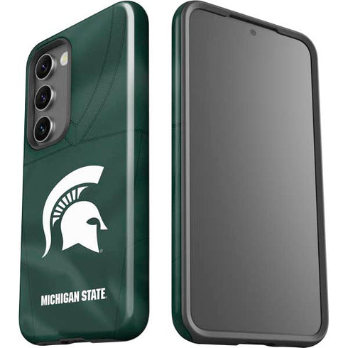 Michigan State University Green Jersey Galaxy S23 Plus Pro Case