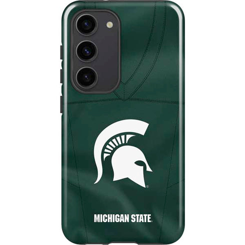 Michigan State University Green Jersey Galaxy S23 Pro Case