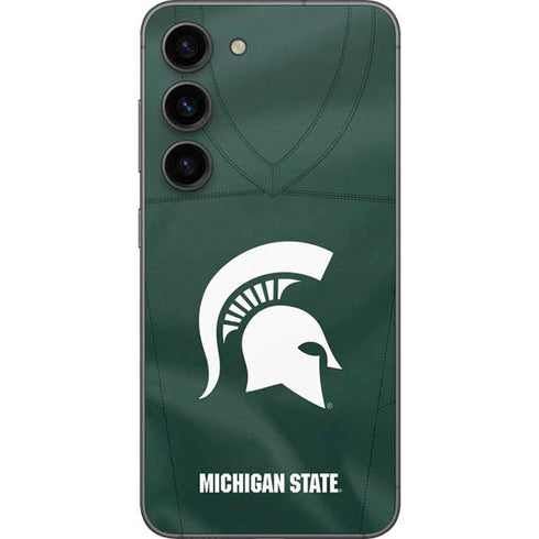 Michigan State University Green Jersey Galaxy S23 Skin