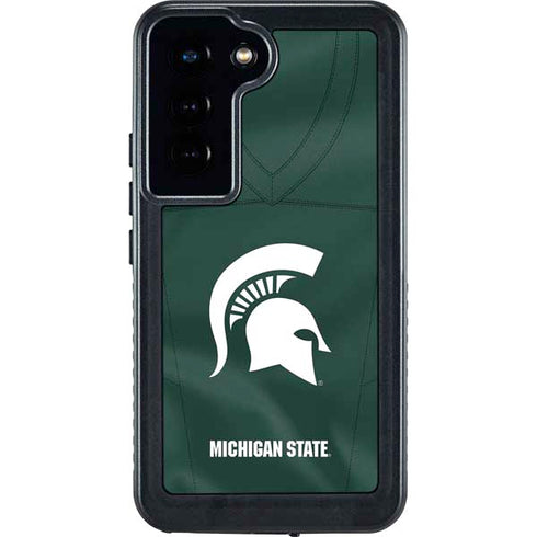 Michigan State University Green Jersey Galaxy S23 Waterproof Case