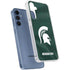 Michigan State University Green Jersey Galaxy S24 Clear Case