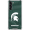 Michigan State University Green Jersey Galaxy S24 FE Clear Case