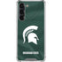 Michigan State University Green Jersey Galaxy S24 FE Clear Case