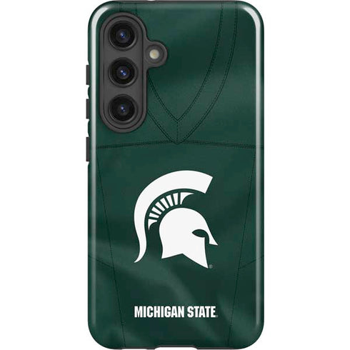 Michigan State University Green Jersey Galaxy S24 Impact Case