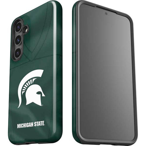 Michigan State University Green Jersey Galaxy S24 Impact Case