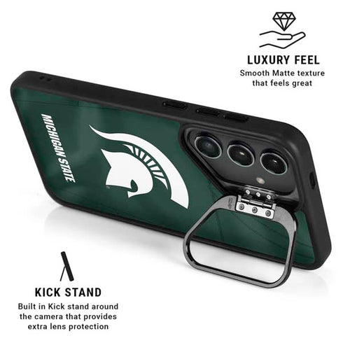 Michigan State University Green Jersey Galaxy S25 Kickstand Case
