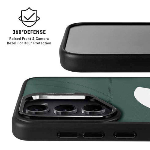 Michigan State University Green Jersey Galaxy S25 Kickstand Case