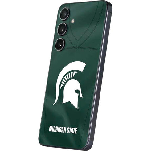 Michigan State University Green Jersey Galaxy S25 Skin