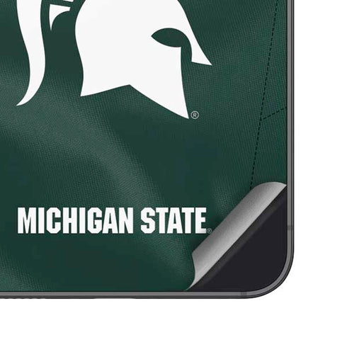 Michigan State University Green Jersey Galaxy S25 Skin