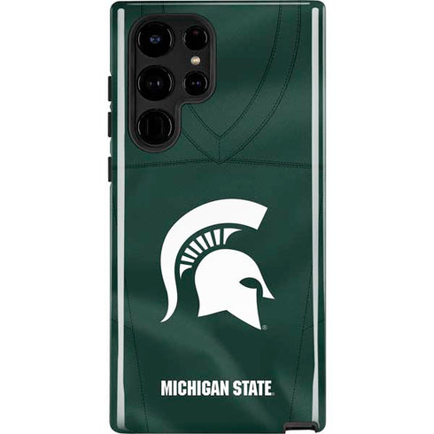 Michigan State University Green Jersey Galaxy Cases