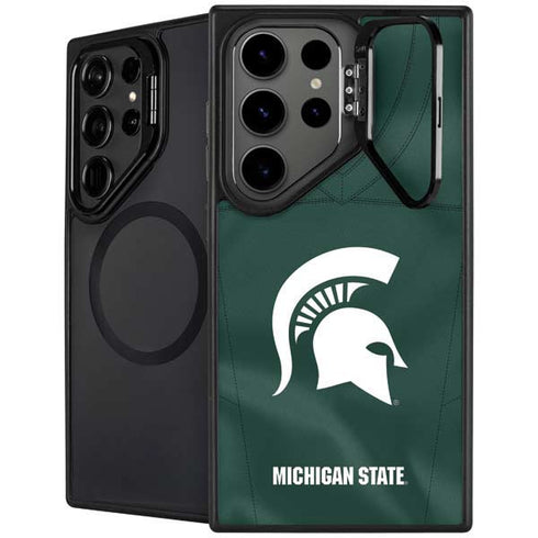 Michigan State University Green Jersey Galaxy S25 Ultra Kickstand Case