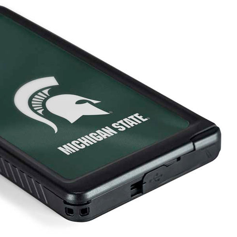 Michigan State University Green Jersey Galaxy S24 Ultra Waterproof Case