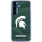 Michigan State University Green Jersey Galaxy S25 Clear Case