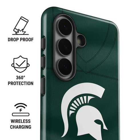Michigan State University Green Jersey Galaxy S26 Plus Impact Case