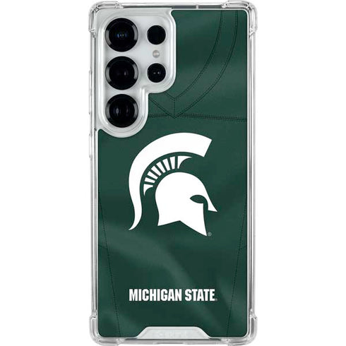 Michigan State University Green Jersey Galaxy S26 Ultra Clear Case