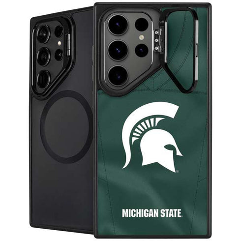 Michigan State University Green Jersey Galaxy S26 Ultra Kickstand Case