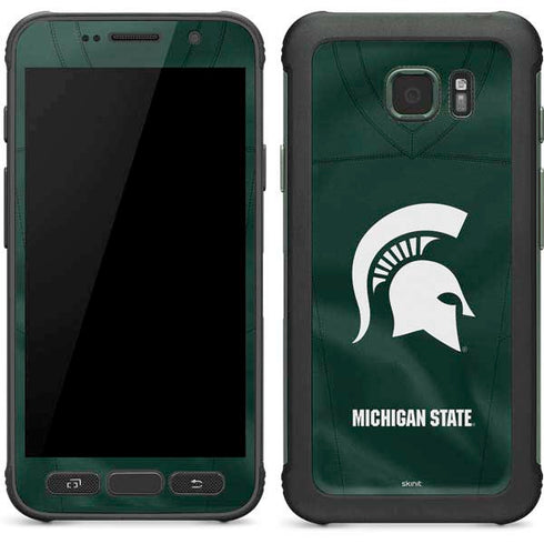 Michigan State University Green Jersey Galaxy S7 Active Skin
