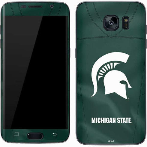 Michigan State University Green Jersey Galaxy S7 Skin