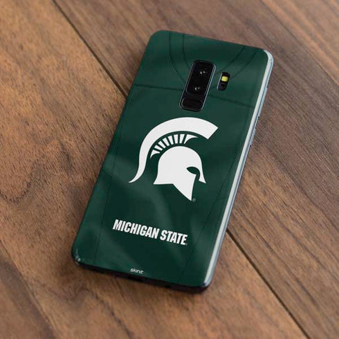 Michigan State University Green Jersey Galaxy S9 Plus Skin