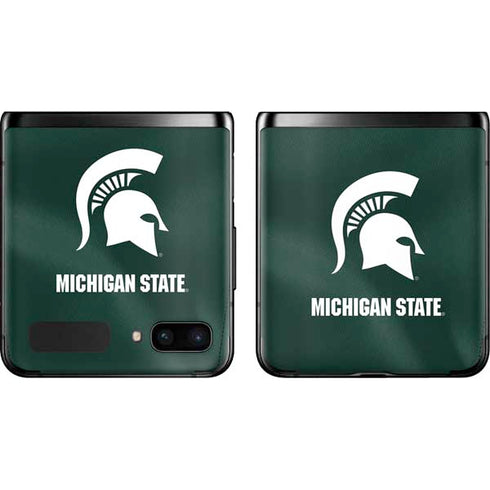 Michigan State University Green Jersey Galaxy Z Flip Skin