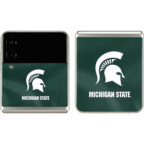 Michigan State University Green Jersey Galaxy Z Flip3 5G Skin