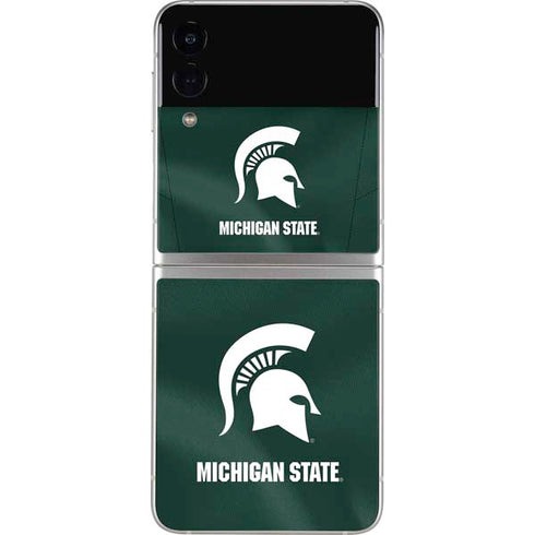 Michigan State University Green Jersey Galaxy Z Flip3 5G Skin