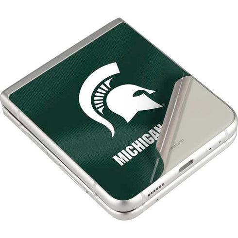Michigan State University Green Jersey Galaxy Z Flip3 5G Skin