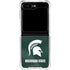 Michigan State University Green Jersey Galaxy Z Flip5 5G Clear Case