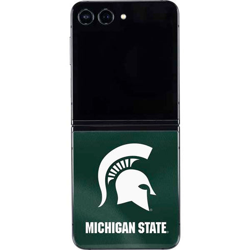 Michigan State University Green Jersey Galaxy Z Flip5 5G Skin