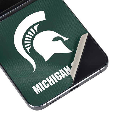 Michigan State University Green Jersey Galaxy Z Flip5 5G Skin
