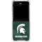 Michigan State University Green Jersey Galaxy Z Flip6 Clear Case