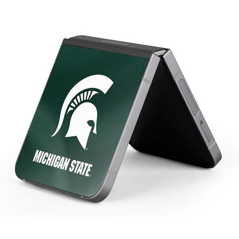 Michigan State University Green Jersey Galaxy Z Flip6 Skin