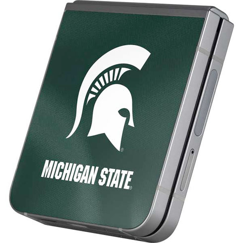 Michigan State University Green Jersey Galaxy Z Flip6 Skin