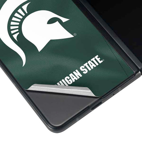 Michigan State University Green Jersey Galaxy Z Fold3 5G Skin